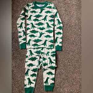 Hanna Andersson NWOT Green Dinosaur Kids Pajama Set size 10